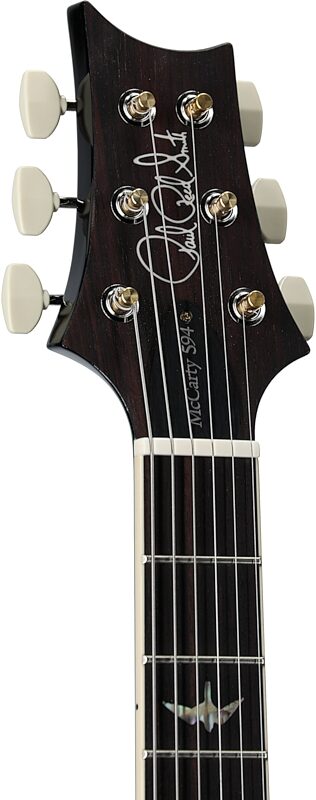 open zoom image for PRS Paul Reed Smith McCarty 594 10-Top Electric Guitar (with Case), Charcoal Burst, Serial Number 0380159, Headstock Left Front