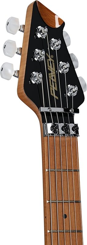 open zoom image for Peavey HP 2 Electric Guitar (with Case), Transparent Black, Serial Number 0ARCDH2300939, Headstock Left Front