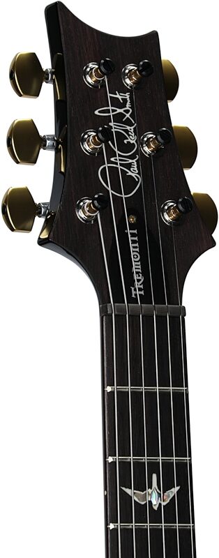 open zoom image for PRS Paul Reed Smith Tremonti Tremolo 10-Top Electric Guitar (with Case), Charcoal Contour Burst, Serial Number 0385064, Headstock Left Front
