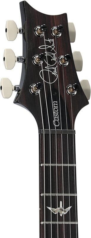 open zoom image for PRS Paul Reed Smith Custom 24-08 Pattern Regular Electric Guitar (with Case), Carroll Blue Wraparound Smokeburst, Serial Number 0393481, Headstock Left Front