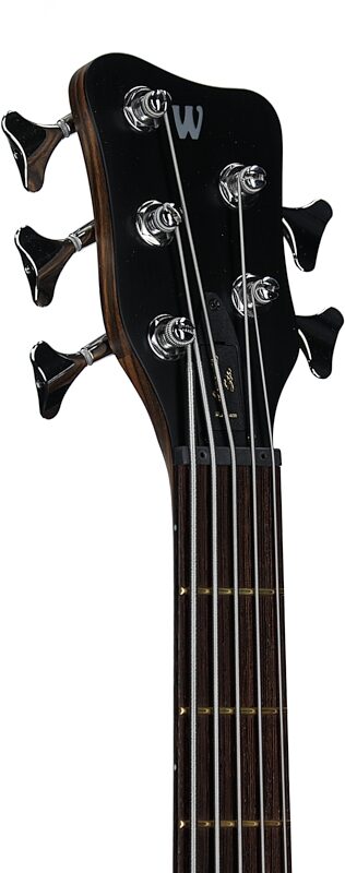 open zoom image for Warwick GPS Corvette Standard 5 Electric Bass, 5-String (with Gig Bag), Bubinga, Serial Number GPSA00962022, Headstock Left Front