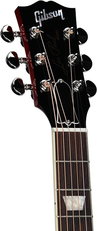 open zoom image for Gibson Les Paul Parlor Acoustic-Electric Guitar (with Case), Vintage Cherry Sunburst, Serial Number 20625034, Headstock Left Front