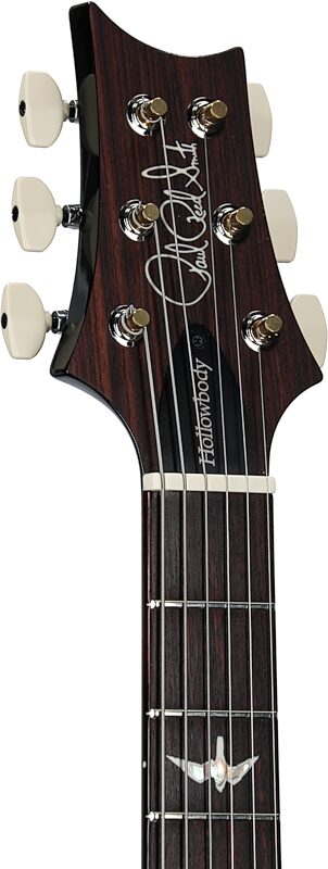 open zoom image for PRS Paul Reed Smith Hollowbody II Piezo Electric Guitar (with Case), Wraparound Smoke, Serial Number 0390897, Headstock Left Front