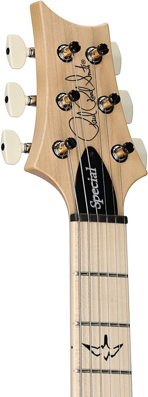 open zoom image for PRS Paul Reed Smith Swamp Ash Special Maple Electric Guitar (with Gig Bag), Jasper Smokeburst, Serial Number 0404830, Headstock Left Front