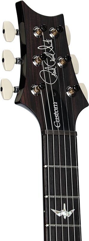 open zoom image for PRS Paul Reed Smith Custom 24 Piezo Electric Guitar (with Case), Black Gold Wrap Burst, Serial Number 0403871, Headstock Left Front