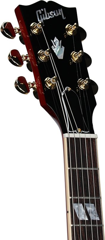 open zoom image for Gibson Marcus King ES-345 Electric Guitar (with Case), '60s Cherry, Serial Number 211450323, Headstock Left Front