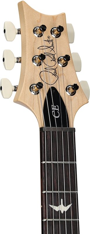 open zoom image for PRS Paul Reed Smith CE 24 Semi-Hollowbody Electric Guitar (with Gig Bag), Carroll Blue, Serial Number 0406947, Headstock Left Front