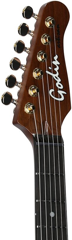 open zoom image for Godin Artisan ST-II EN Electric Guitar (with Case), Whiskey Burst, Serial Number 25314519, Headstock Left Front