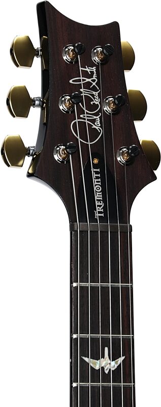 open zoom image for PRS Paul Reed Smith Tremonti 10-Top Electric Guitar (with Case), Charcoal Wraparound Smokeburst, Serial Number 0392066, Headstock Left Front