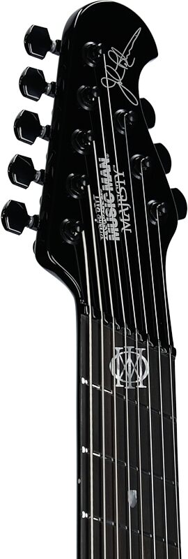 open zoom image for Ernie Ball Music Man John Petrucci Majesty 8 Electric Guitar, Dark Side, Ebony Fretboard, Serial Number M019632, Headstock Left Front