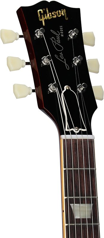 open zoom image for Gibson Custom 1958 Les Paul Standard Reissue Electric Guitar (with Case), Iced Tea Burst, Serial Number 85787, Headstock Left Front