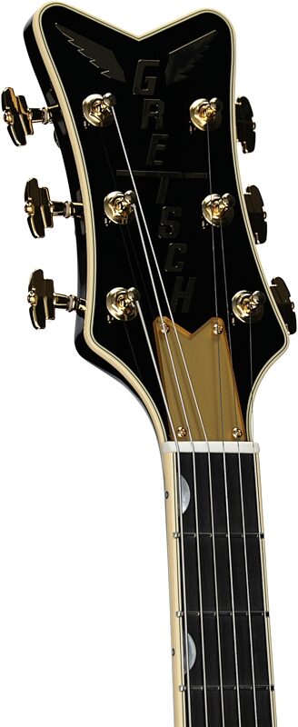 open zoom image for Gretsch Limited Edition Champagne Sparkle Penguin Electric Guitar (with Case), New, Serial Number JT25072372, Headstock Left Front