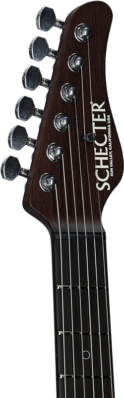 open zoom image for Schecter Nick Johnston Traditional USA HH Electric Guitar (with Case), Atomic Mercury, Serial Number 25-07002, Headstock Left Front