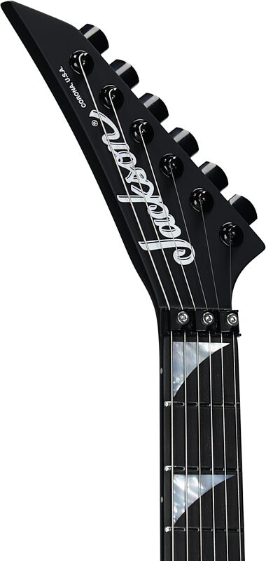 open zoom image for Jackson American Series RR24 Electric Guitar, with Ebony Fingerboard (and Case), Satin Black, Serial Number JAS2550638, Headstock Left Front