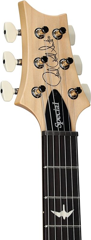 open zoom image for PRS Paul Reed Smith CE 24 Special Limited Electric Guitar, Faded Gray Black, Serial Number 0418393, Headstock Left Front