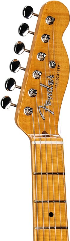 open zoom image for Fender Limited Edition American Vintage II 1951 Telecaster Electric Guitar (with Case), Black, Serial Number V2561055, Headstock Left Front