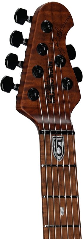 open zoom image for Ernie Ball Music Man John Petrucci JP15 Electric Guitar (with Case), Amber Waves Flame, Maple Fretboard, Serial Number H09044, Headstock Left Front