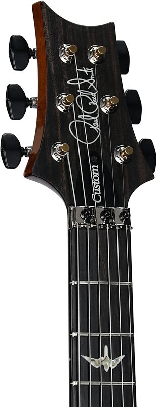 open zoom image for PRS Paul Reed Smith Custom 24 Floyd 10-Top Electric Guitar (with Case), Black Gold, Serial Number 0404571, Headstock Left Front