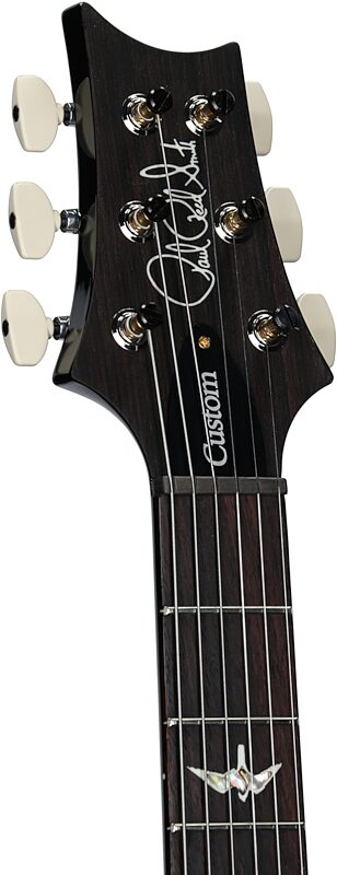 open zoom image for PRS Paul Reed Smith Custom 24-08 10-Top Pattern Thin Electric Guitar (with Case), Fire Smokeburst, Serial Number 0416182, Headstock Left Front