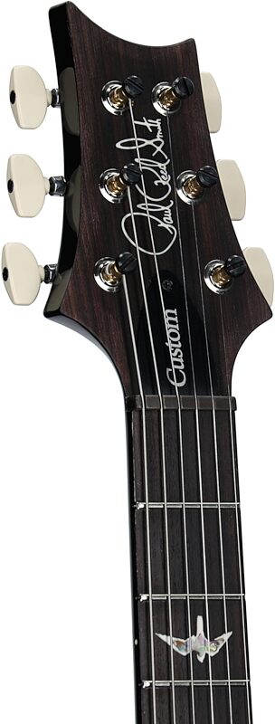 open zoom image for PRS Paul Reed Smith Custom 24 Gen III Electric Guitar (with Case), Faded Whale Blue, Serial Number 0419169, Headstock Left Front