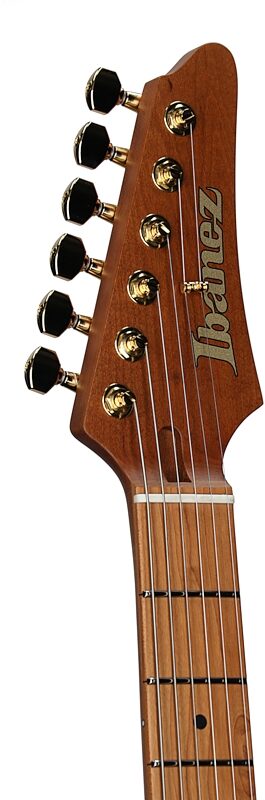 open zoom image for Ibanez AZ2204 Prestige Electric Guitar (with Case), Transparent Gray Burst, Serial Number 210001F2533183, Headstock Left Front