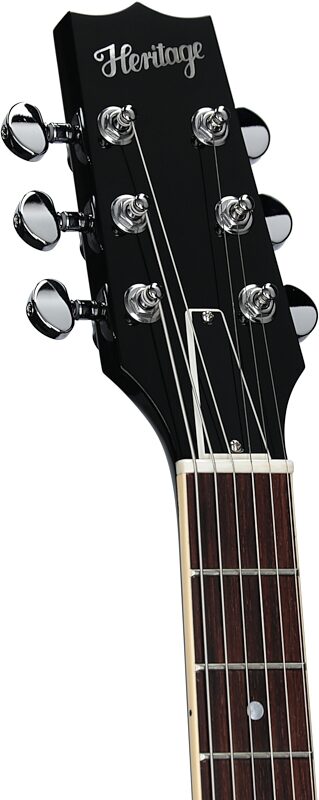 open zoom image for Heritage Standard II Collection H-535 Electric Guitar (with Case), Ebony, Serial Number 1260394, Headstock Left Front