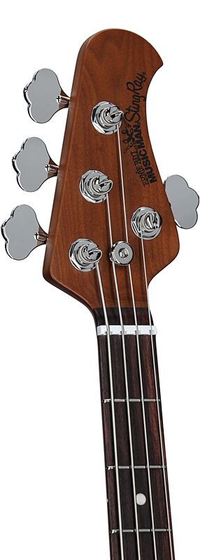 open zoom image for Ernie Ball Music Man StingRay Special Electric Bass (with Case), Violet Sparkle Burst, Rosewood Fretboard, Serial Number K11667, Headstock Left Front
