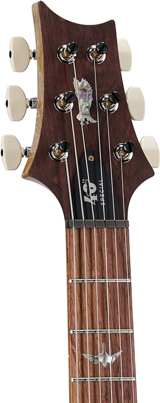 open zoom image for PRS Paul Reed Smith 40th Anniversary Limited Edition Semi-Hollow Electric Guitar (with Case), Faded Whale Blue, Serial Number 0420917, Headstock Left Front