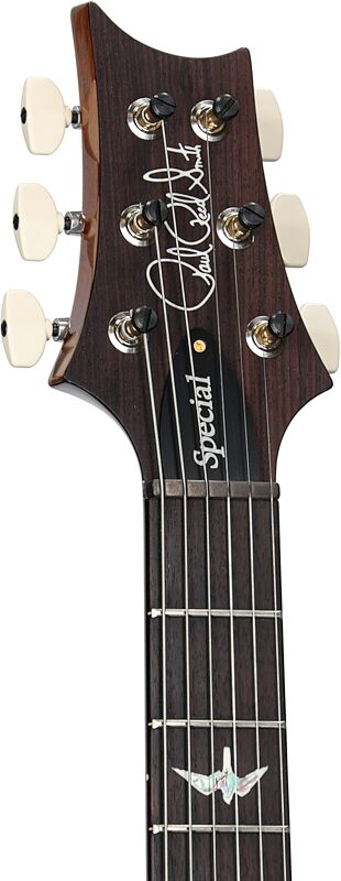 open zoom image for PRS Paul Reed Smith Special Semi-Hollow LTD 10-Top Electric Guitar (with Case), Black Gold, Serial Number 0421090, Headstock Left Front