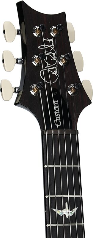 open zoom image for PRS Paul Reed Smith Custom 24 Gen III Electric Guitar (with Case), Charcoal Burst, Serial Number 0419521, Headstock Left Front
