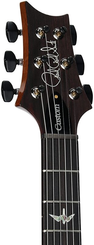 open zoom image for PRS Paul Reed Smith Custom 24 Limited 10-Top Electric Guitar (with Case), Arctic Blue, Serial Number 0421893, Headstock Left Front