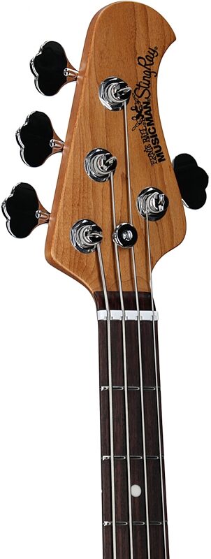 open zoom image for Ernie Ball Music Man StingRay Special Electric Bass (with Case), Butane Blue, Rosewood Fretboard, Serial Number K09082, Headstock Left Front