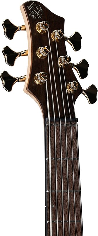 open zoom image for Ibanez BTB1836 Premium Electric Bass, 6-String (with Gig Bag), Natural Shadow, Serial Number I251111450, Headstock Left Front