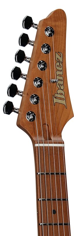 open zoom image for Ibanez AZ2402 Prestige Electric Guitar (with Case), Roadster Orange Metallic, Serial Number 210002F2600996, Headstock Left Front