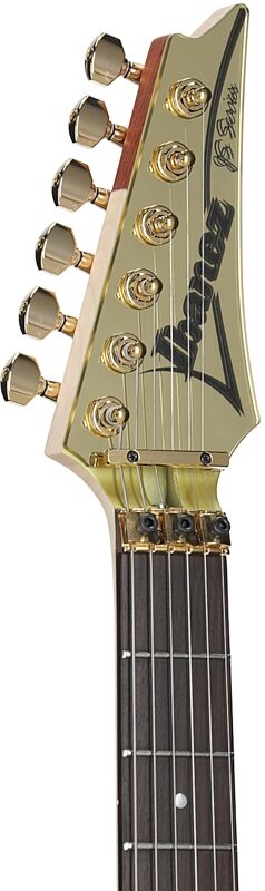 open zoom image for Ibanez JS1GD Joe Satriani Signature Electric Guitar (with Case), Goldboy, Serial Number 210001F2527148, Headstock Left Front