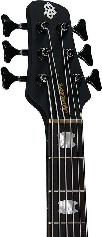 open zoom image for Spector Euro 6 LX Bass Guitar, 6-String (with Gig Bag), Haunted Moss Matte, Serial Number ]C1 NB23150, Headstock Left Front
