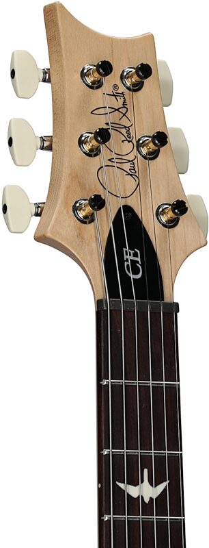 open zoom image for PRS Paul Reed Smith CE 24 Semi-Hollowbody Electric Guitar (with Gig Bag), Faded Gray Black Purple Burst, Serial Number 0424991, Headstock Left Front