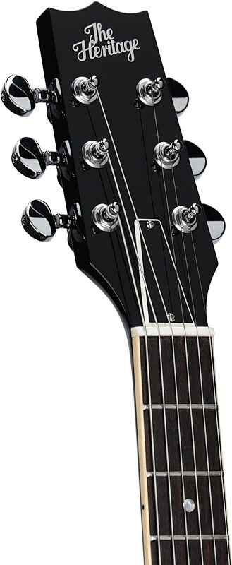 open zoom image for Heritage Standard H-535 Semi-Hollowbody Electric Guitar (with Case), Ebony, Serial Number 1260833, Headstock Left Front
