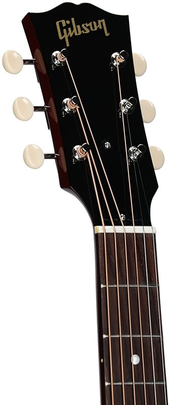 open zoom image for Gibson '60s J-45 Original Acoustic Guitar (with Case), Wine Red, Serial Number 23175263, Headstock Left Front