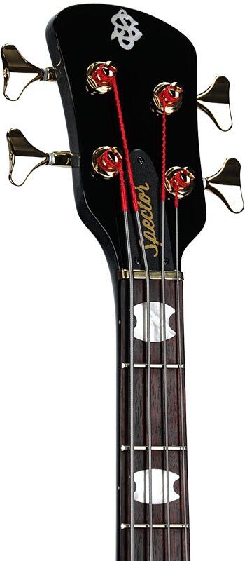 open zoom image for Spector Euro 4 Doug Wimbish Signature Model Electric Bass, Black Stain Gloss, Serial Number ]C121NB24160, Headstock Left Front
