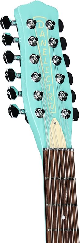 open zoom image for Danelectro 59 Vintage 12-String Electric Guitar, Dark Aqua, Headstock Left Front