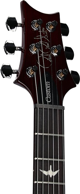 open zoom image for PRS Paul Reed Smith S2 Custom 24-08 Electric Guitar (with Gig Bag), Fire Red Burst, Headstock Left Front