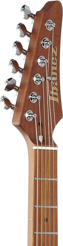 open zoom image for Ibanez AZ2204B Prestige Electric Guitar (with Case), Black, Headstock Left Front