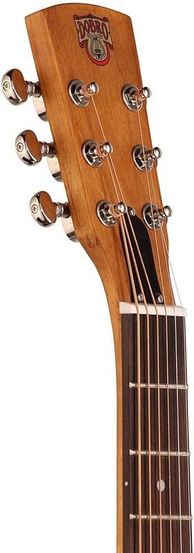 open zoom image for Epiphone Dobro Hound Dog Roundneck Resonator Guitar, Vintage Brown, Headstock Left Front