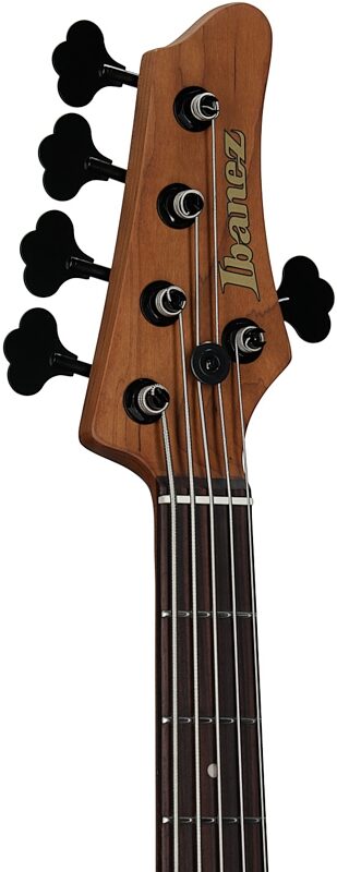 open zoom image for Ibanez MDM1605 Mode Electric Bass, 5-String (with Gig Bag), Deep Twilight, Headstock Left Front