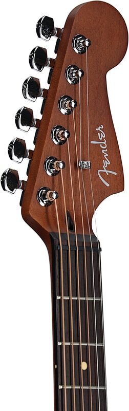 open zoom image for Fender Acoustasonic Standard Jazzmaster Acoustic-Electric Guitar, Aged Natural, Headstock Left Front