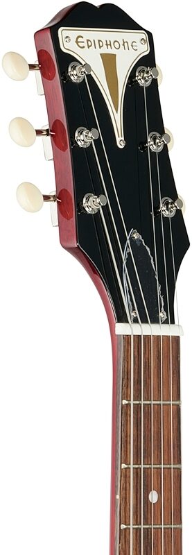 open zoom image for Epiphone Wilshire Electric Guitar, Cherry, Headstock Left Front
