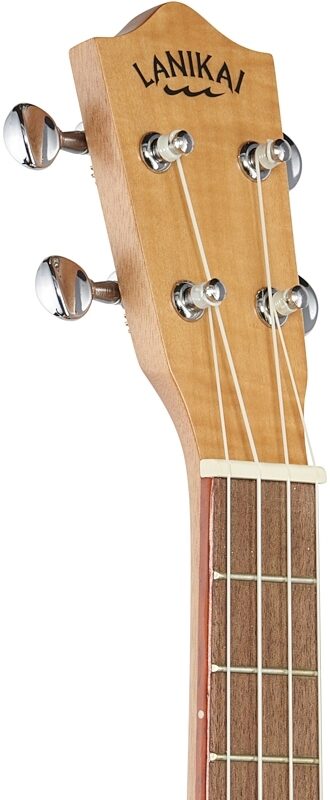 open zoom image for Lanikai Flame Maple Tenor Ukulele, New, Headstock Left Front