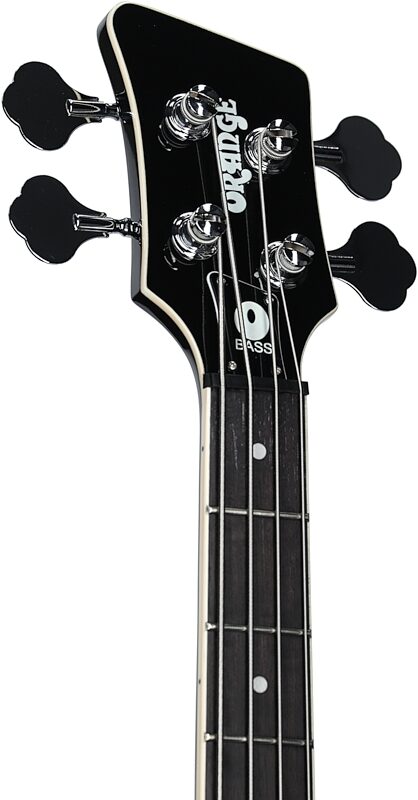 open zoom image for Orange O Bass Electric Bass (with Gig Bag), Black, Headstock Left Front