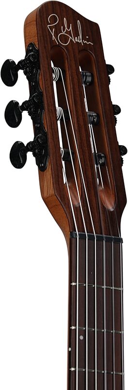 open zoom image for Godin Multiac Mundial Classical Acoustic-Electric Guitar (with Gig Bag), Arctic Blue, Headstock Left Front